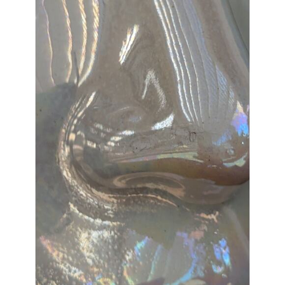 VTG Art Deco 14” Iconic Woman Of The Wind Ceramic Statue Opalescent White - Picture 6 of 7